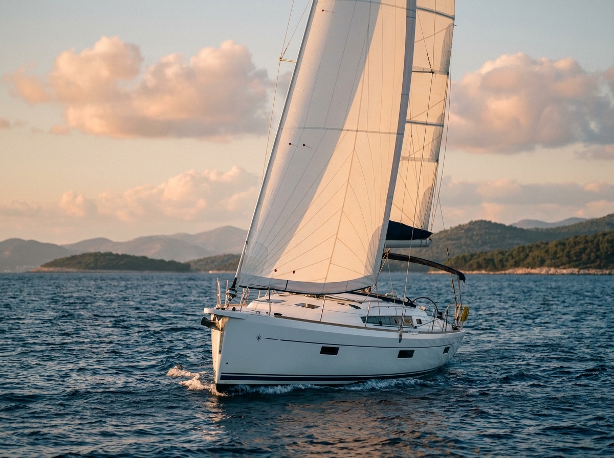Crewed charter at anchor
